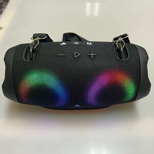 Black XTREEM4 MINI LED Portable Wireless Speaker with RGB Light Not JBL